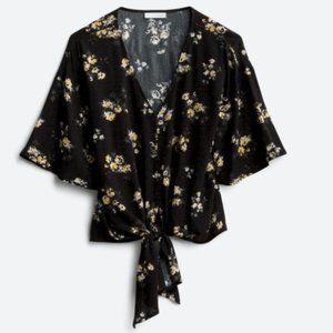Stitch Fix Floral Tie Tee
